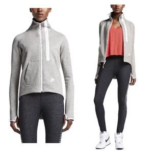 Nike women's tech fleece moto full zip Medium